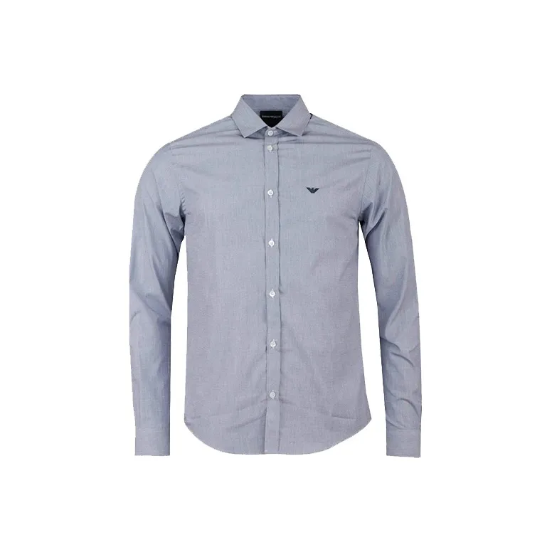 EMPORIO ARMANI Рубашка Мужская Морской Синий