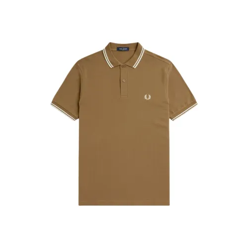 FRED PERRY Хаки Мужские Рубашки