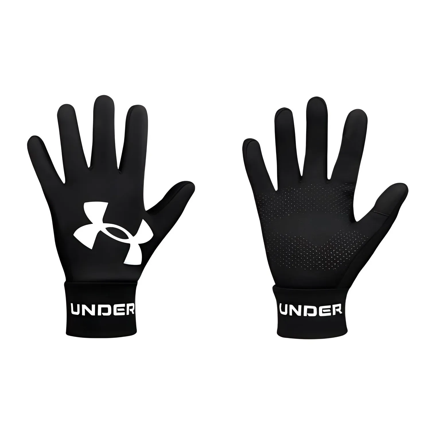 Under Armour Полиамид Спортивные Перчатки Унисекс Черный Серый