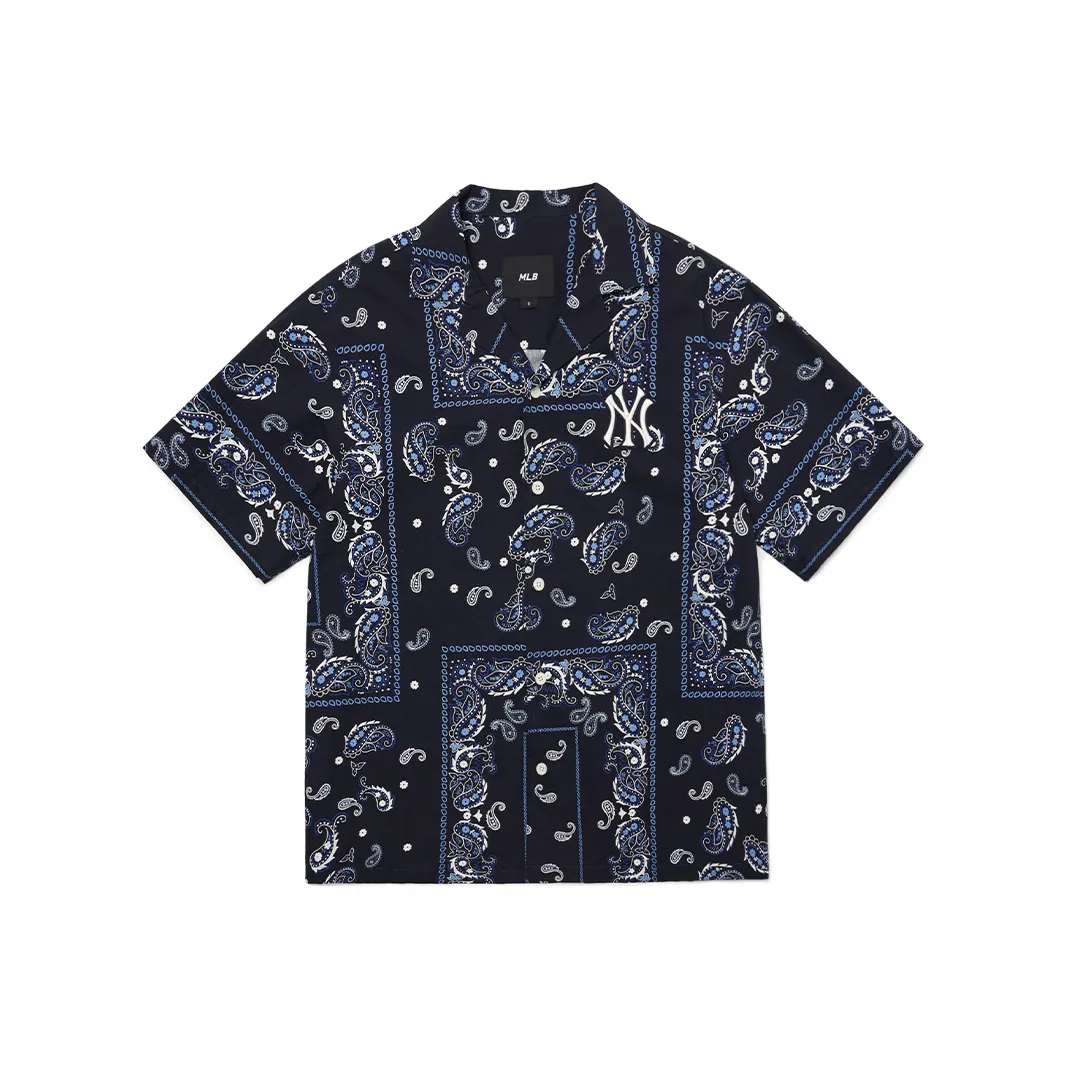 MLB Base Logo New York Yankees Рубашка Унисекс Морской Синий