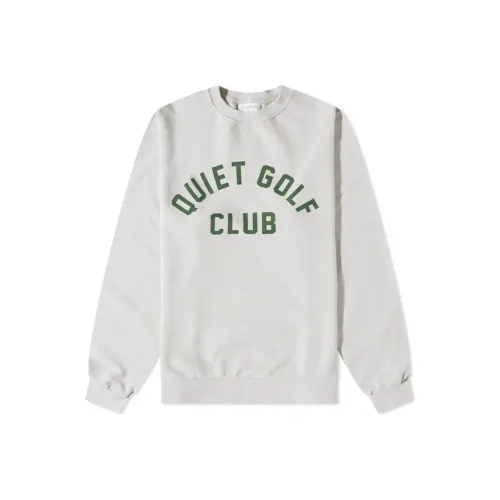 QUIET GOLF Белый Мужской Свитшот