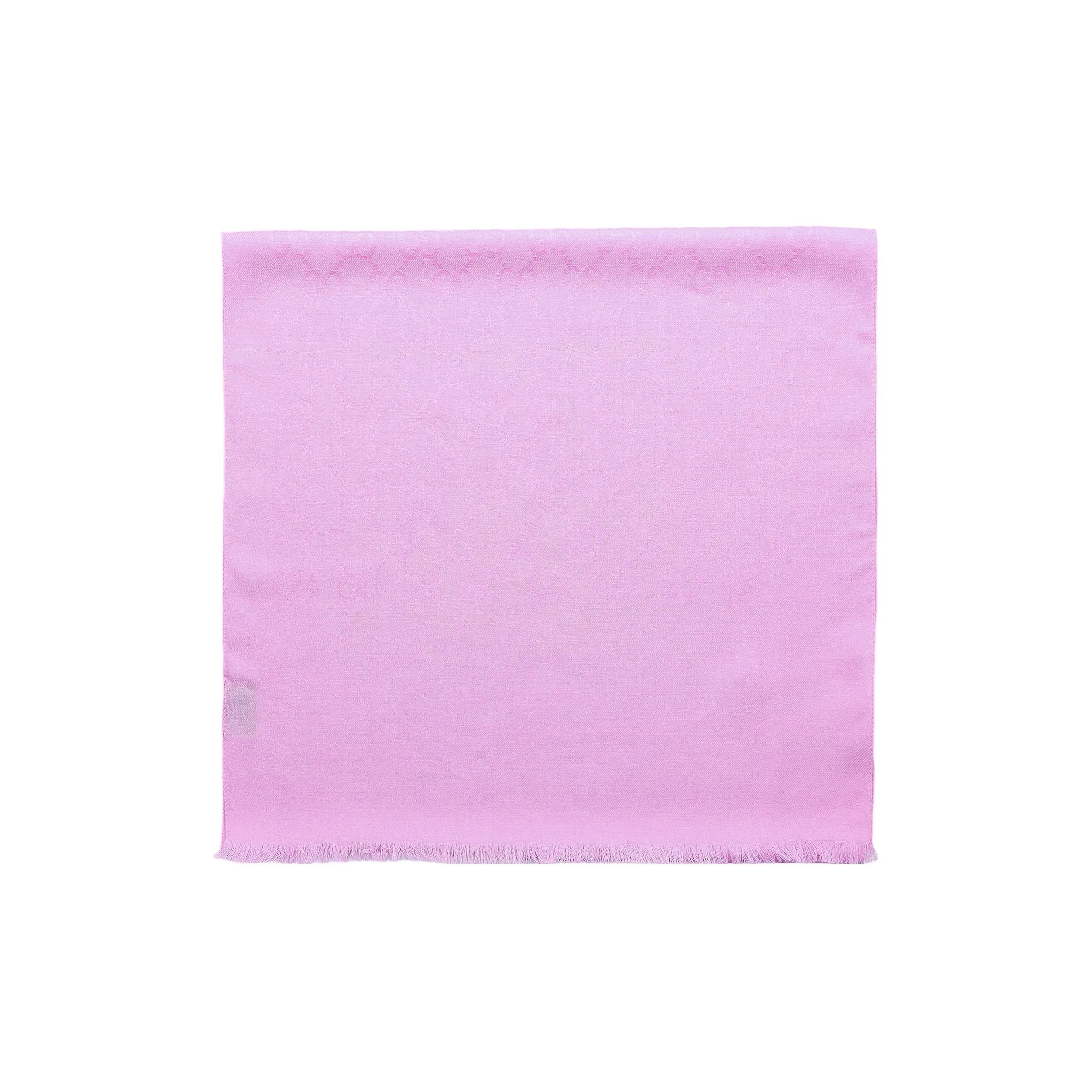 GUCCI GG Wool Silk Scarf Pink Women's