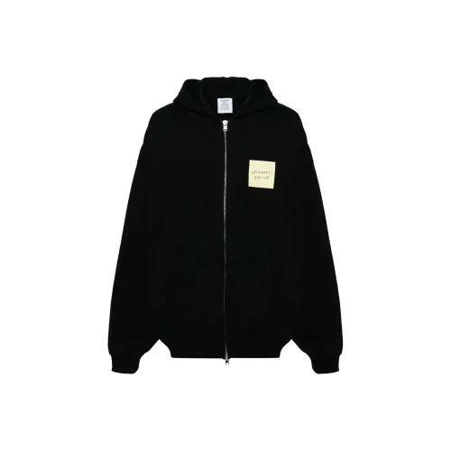 Vetements Черный Мужские Свитшоты