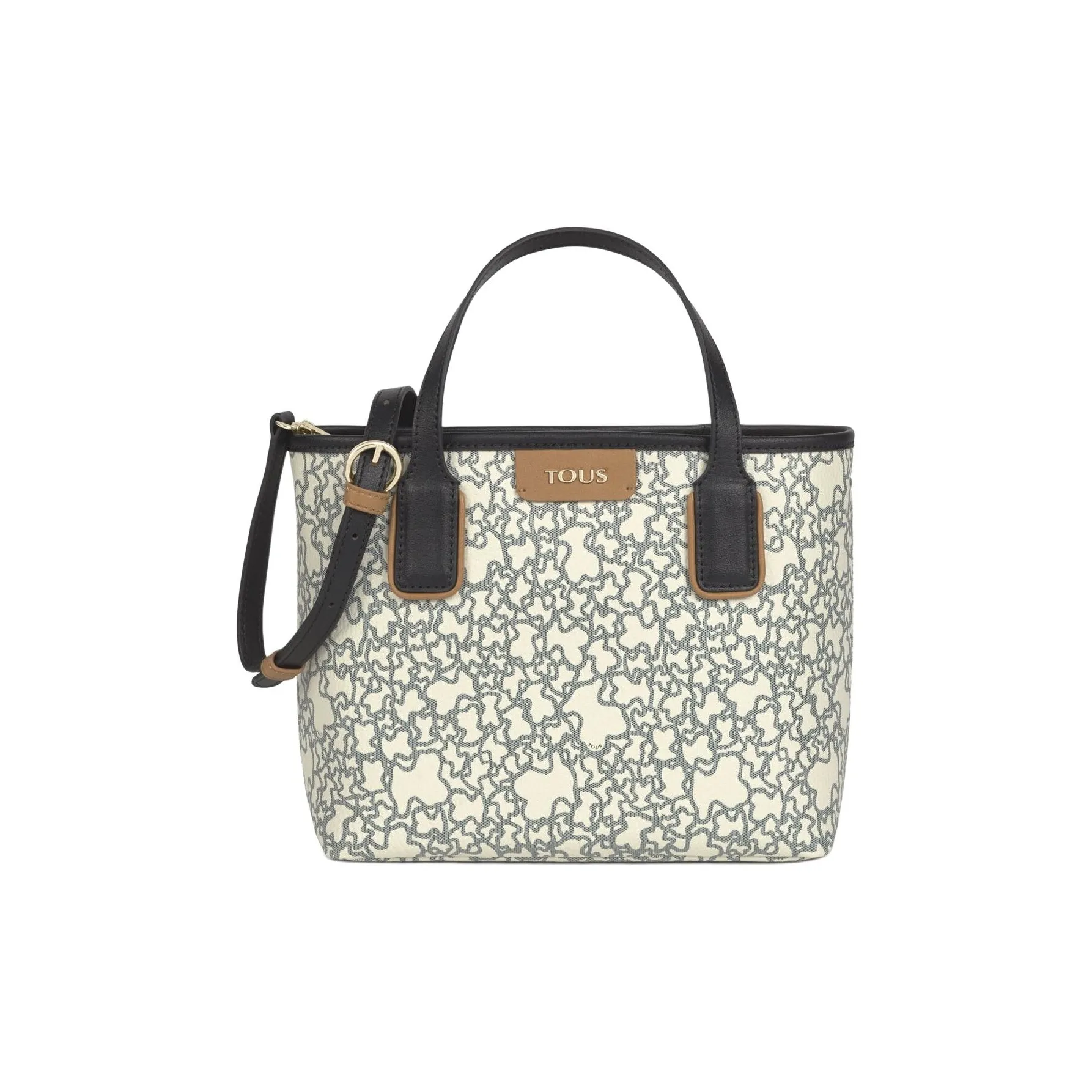 TAOSIXIONG Waterproof Canvas Tote Bag, Shopping Bag, Shoulder Bag, Handbag Trumpets Women's Black & Beige