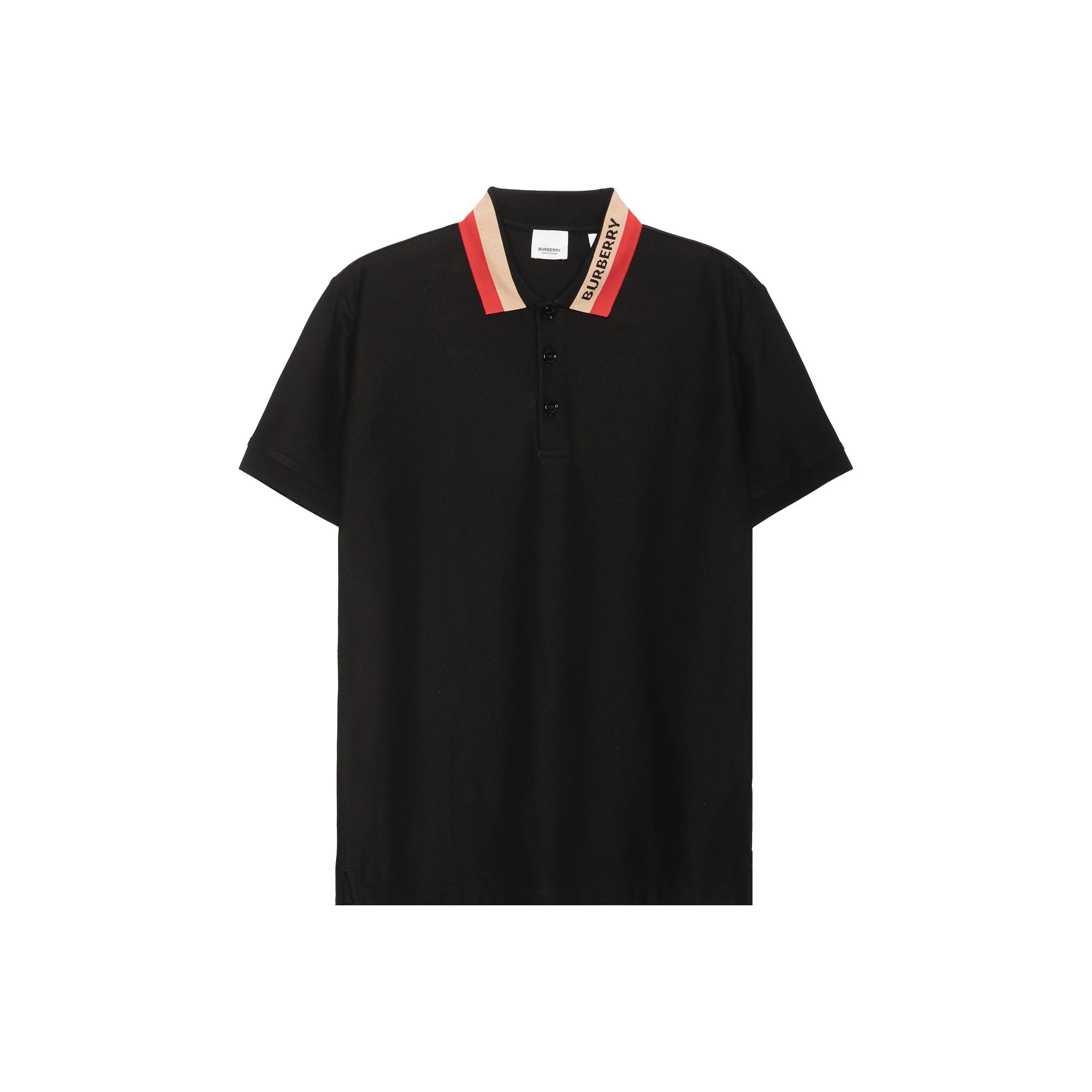 Burberry Logo Detail Cotton Piqué Polo Shirt