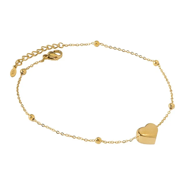 West Island Титановая сталь Браслеты на щиколотку Золотой Женские