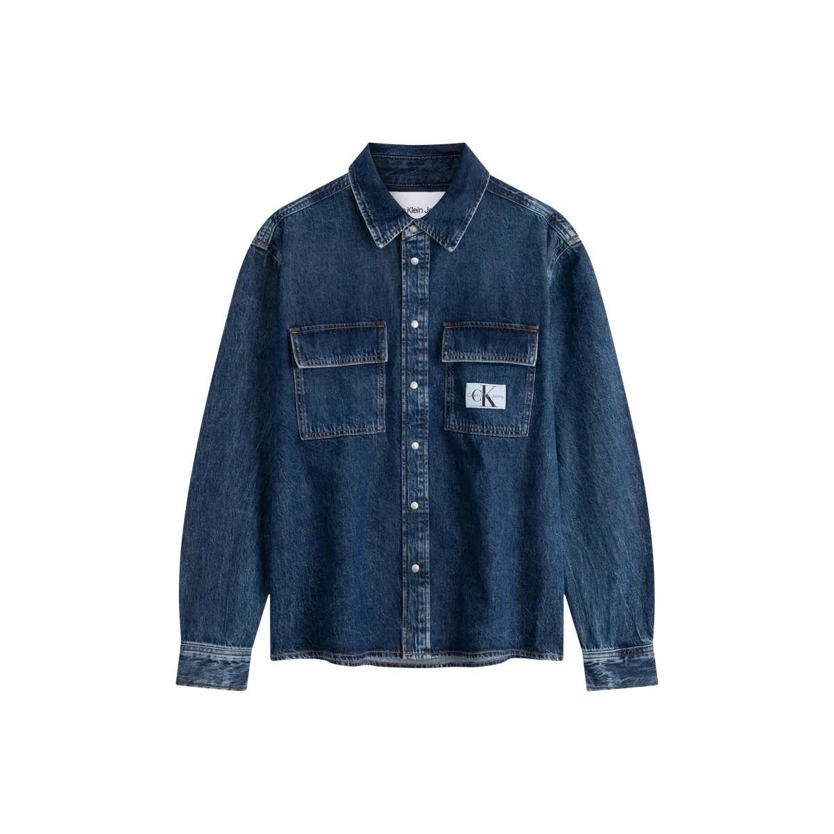 calvin Modern KLEIN Shirt Men's Denim Blue