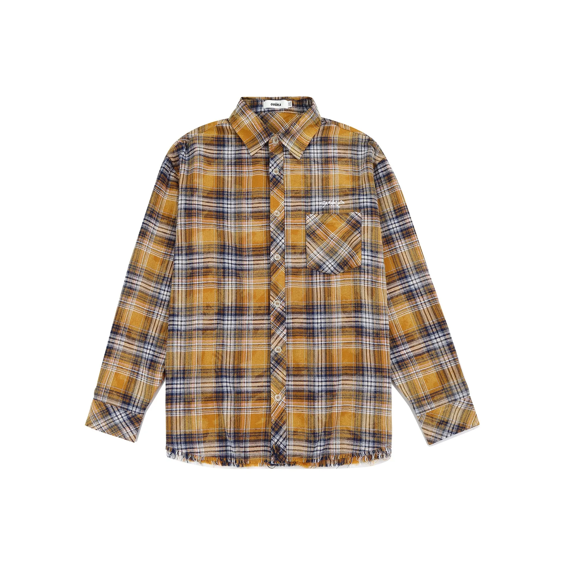 Guuka Long Sleeved Shirts Unisex Yellow
