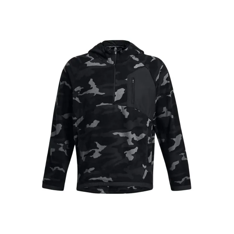 Under Armour Microfleece Printed Hoodie Sweatshirt Men's Black