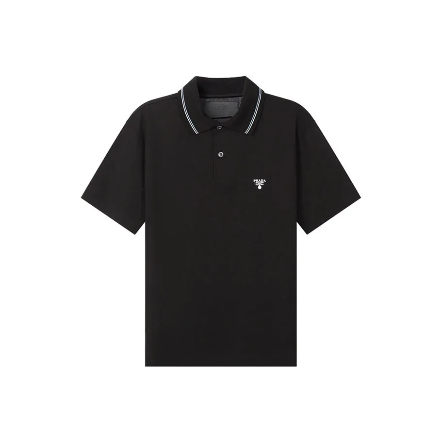 PRADA SS22 Polo Shirt Men's Black
