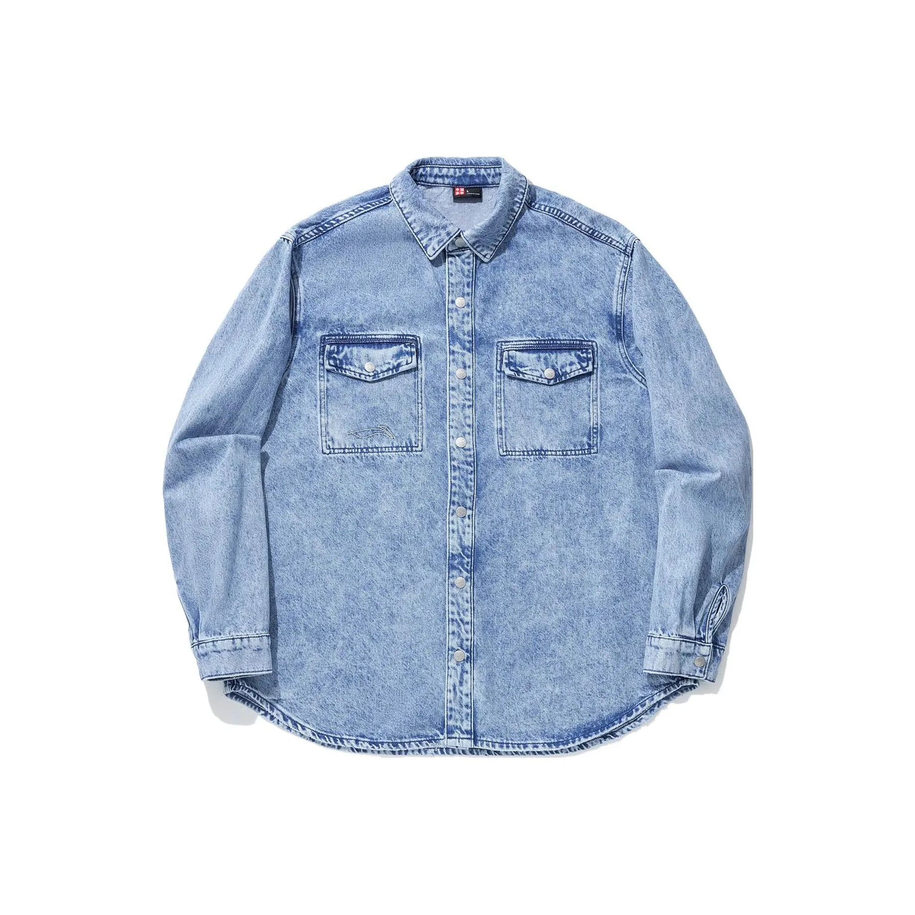 LINING Светло-Синие Мужские Рубашки