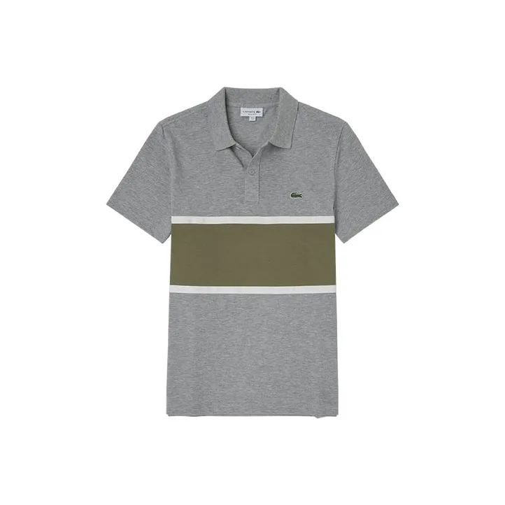 LACOSTE Polo Shirts Men's Gray