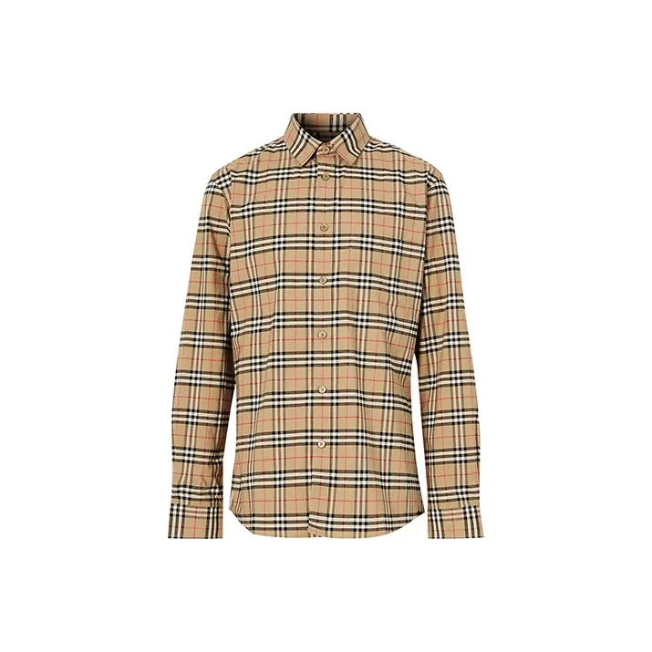 Burberry Checked Long Sleeved Shirt