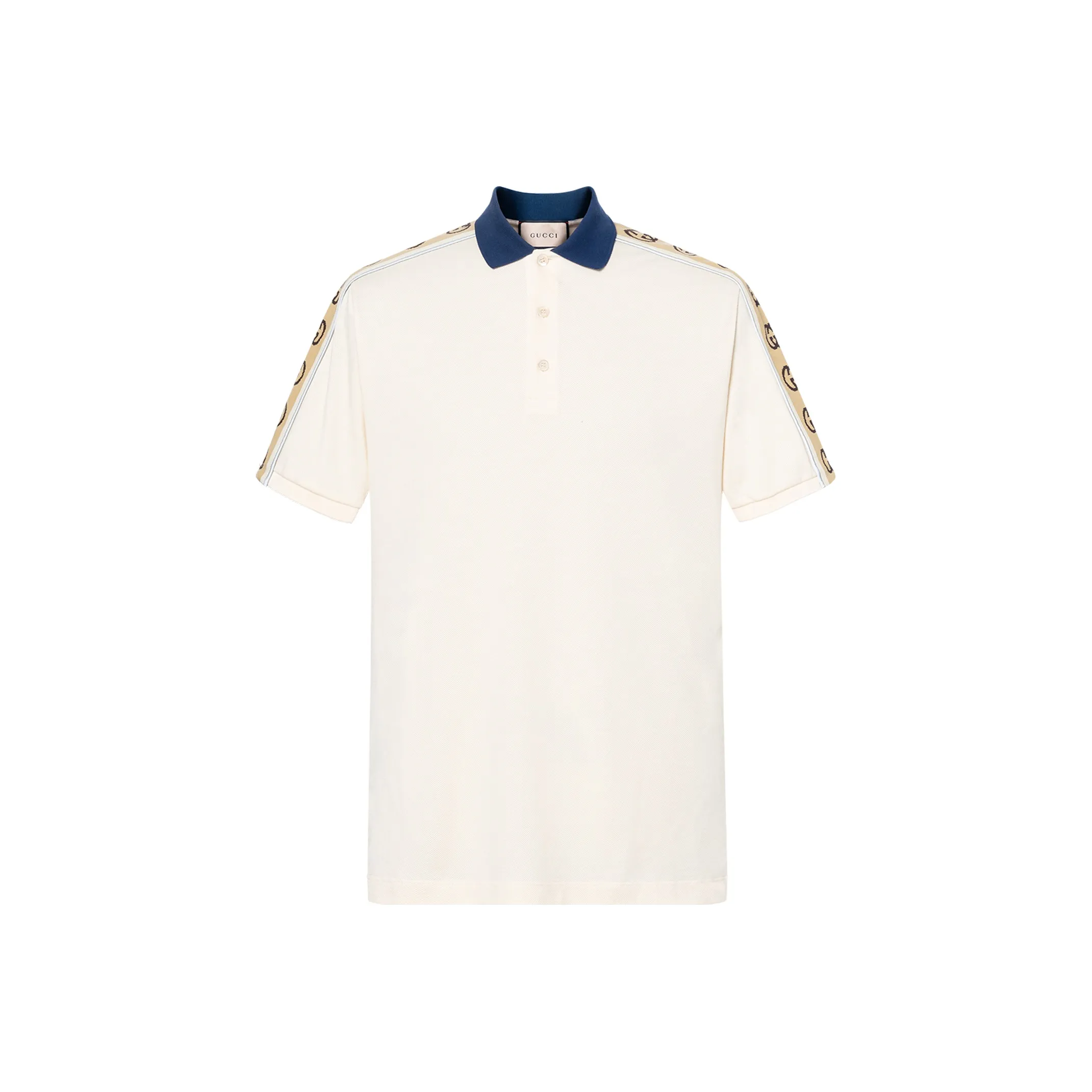 GUCCI Interlocking G Stripe Polo Shirt
