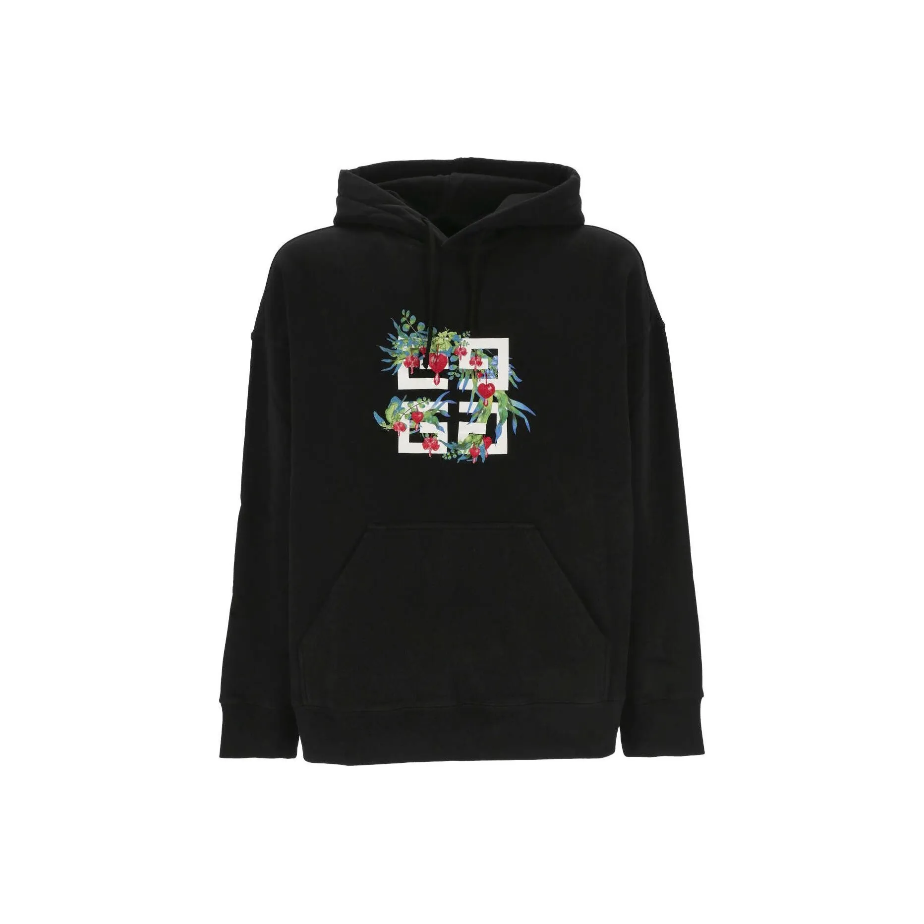 Givenchy 4G Floral Printed Drawstring Hoodie