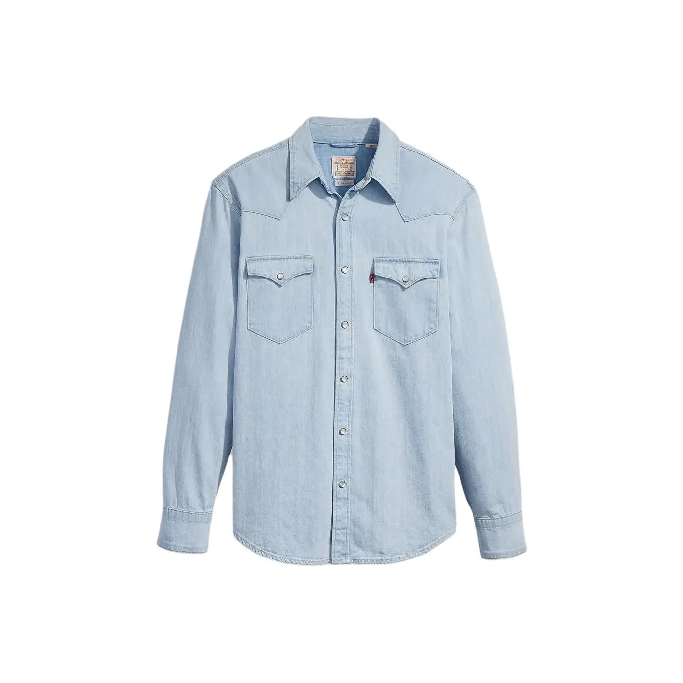 Levi's Barstow Стандартная посадка Western Рубашка Мужская Светло-синяя