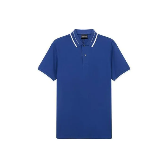 EMPORIO ARMANI Polo Shirts Men's Royal Blue