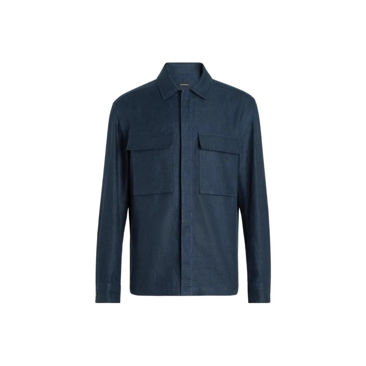 Ermenegildo Zegna Button-up Linen Shirt Jacket