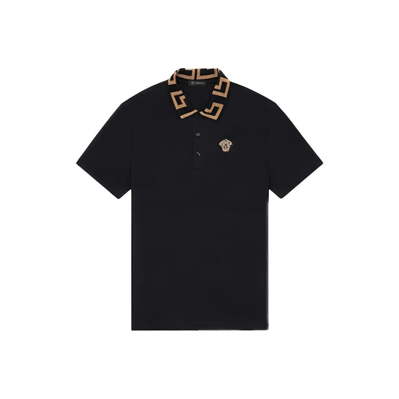 VERSACE Polo Shirts Men's Black