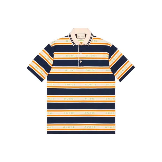 GUCCI Striped Jersey Polo