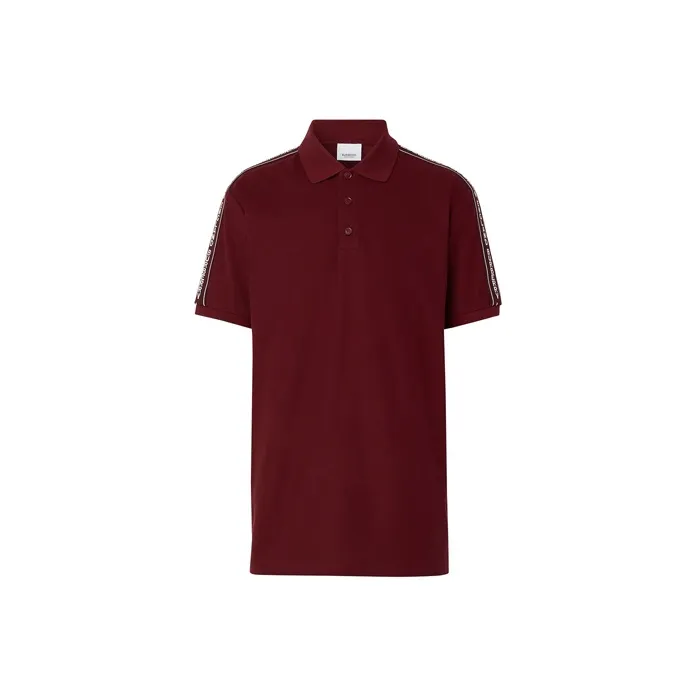 Burberry Polo Shirt Men's Dark Purple Red