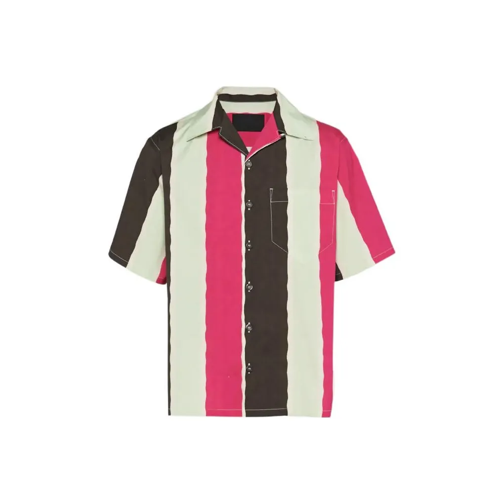 PRADA Мужские рубашки из эбенового дерева