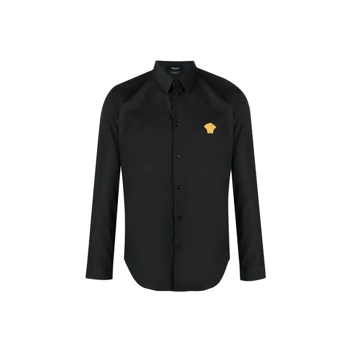 VERSACE Мужские Черные Рубашки