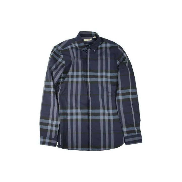 Burberry Рубашка Мужская Морской Синий
