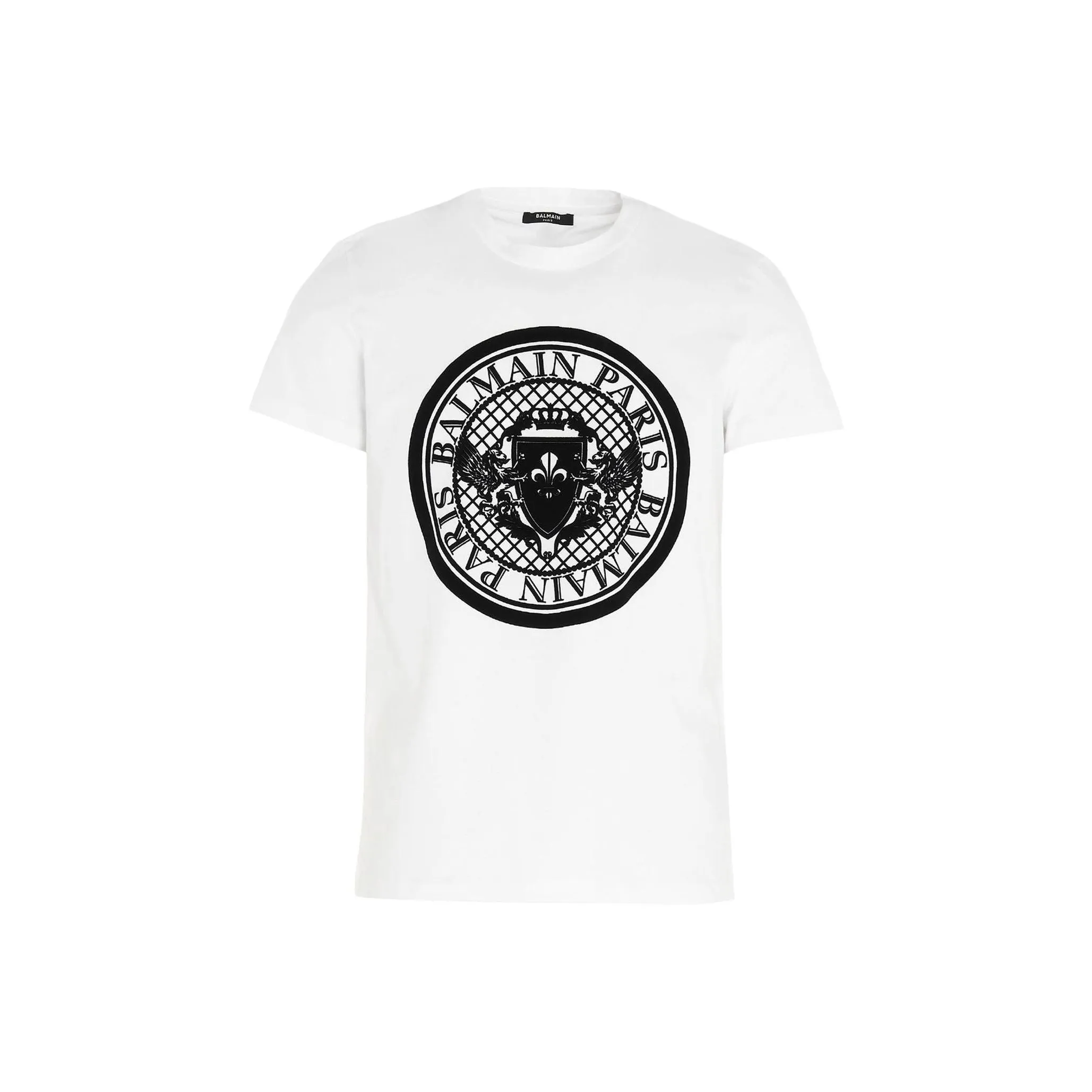 BALMAIN Белая Мужская T-рубашка