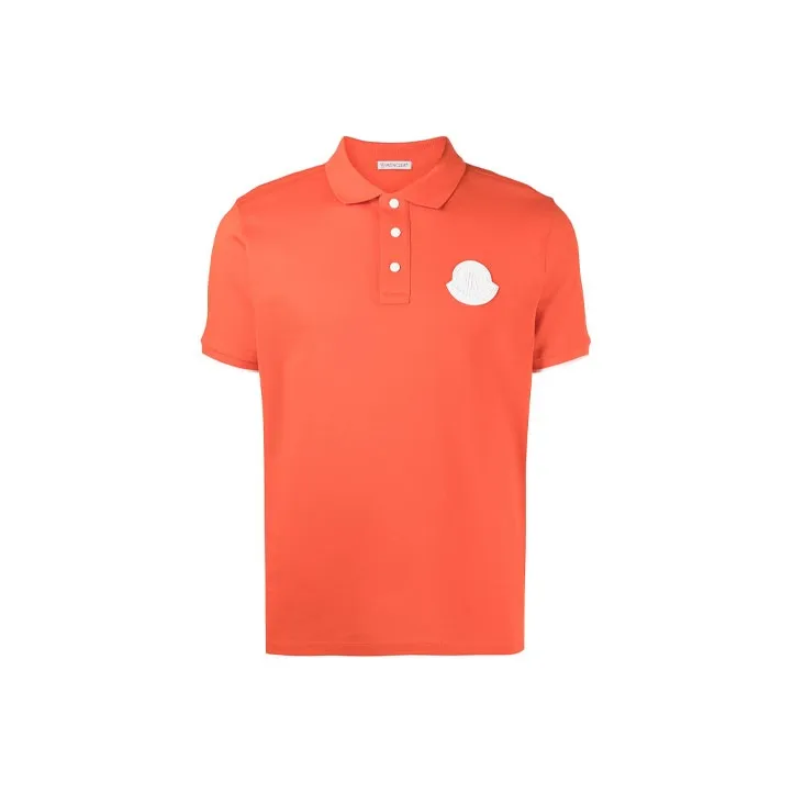 MONCLER FW21 Оранжевая Мужская Рубашка Поло