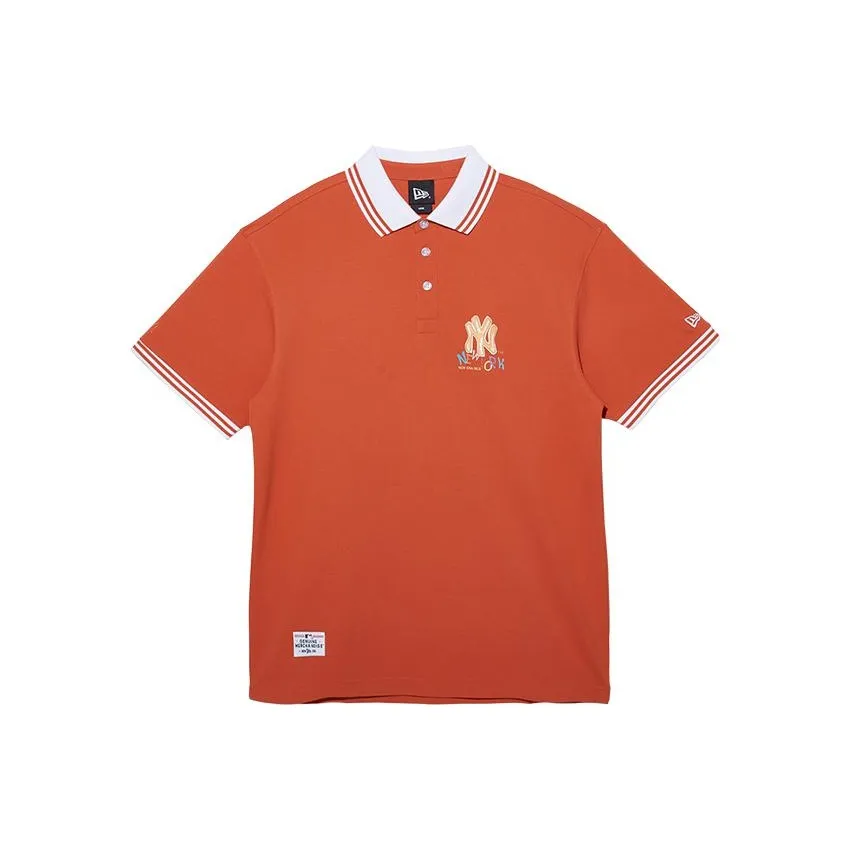 New Era Polo Shirts Men's Orange