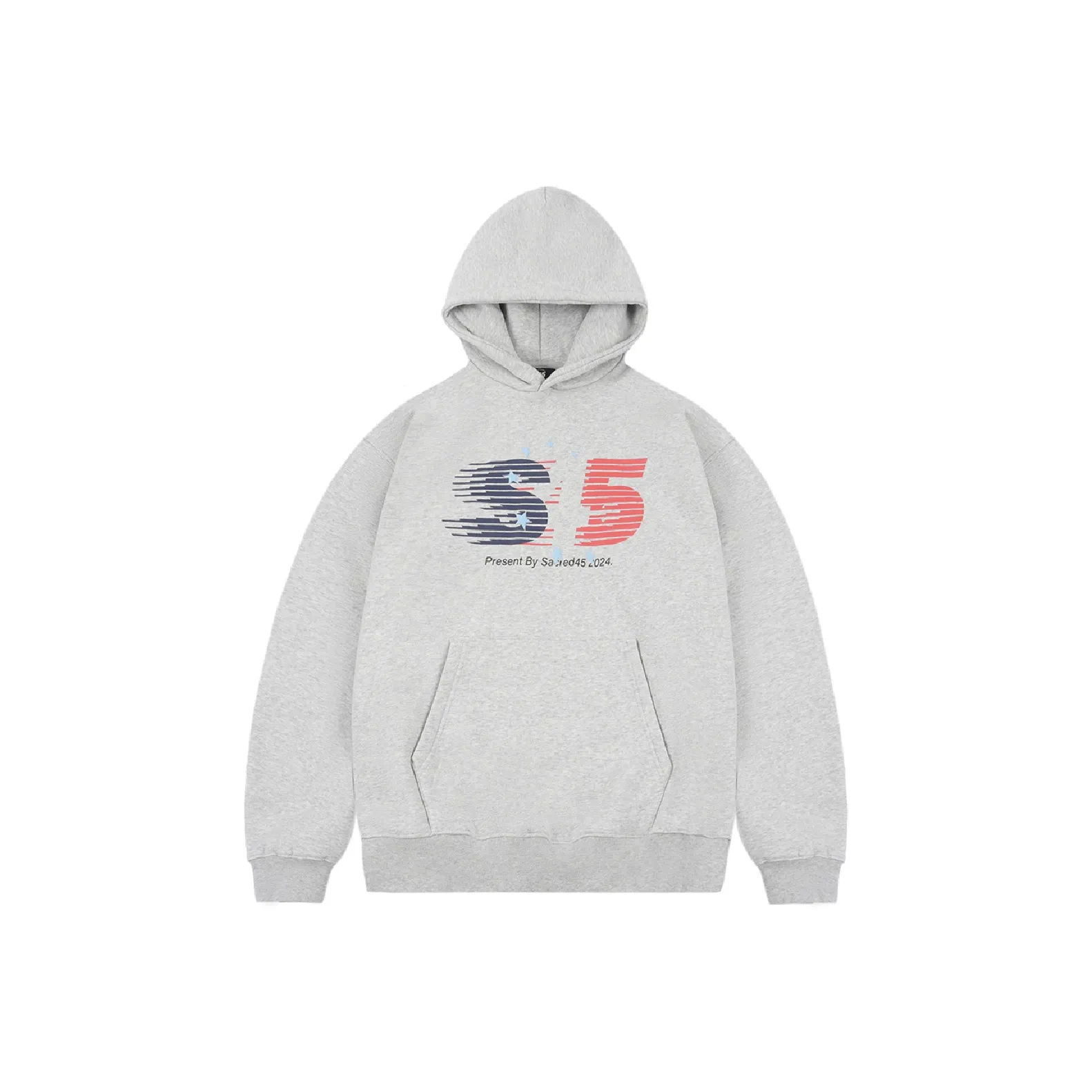 S45 Sweatshirt Fall And Winter Unisex Black Gray Two-Tone