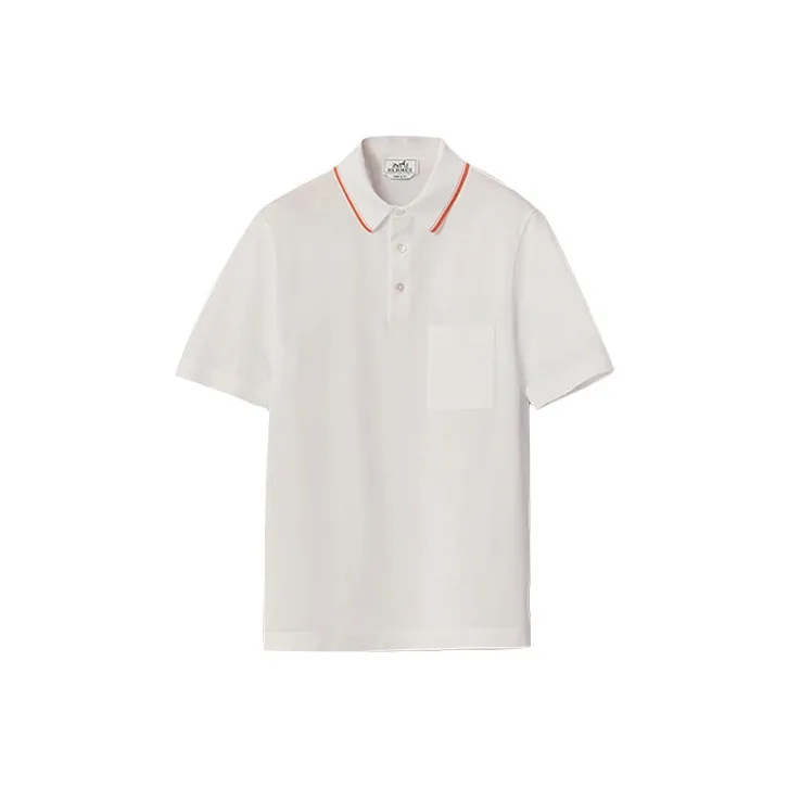 HERMES SS22 Polo Shirt Men's White