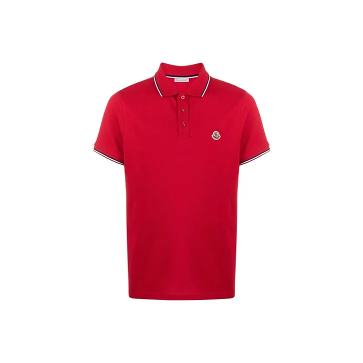 MONCLER SS21 Red Men's Polo