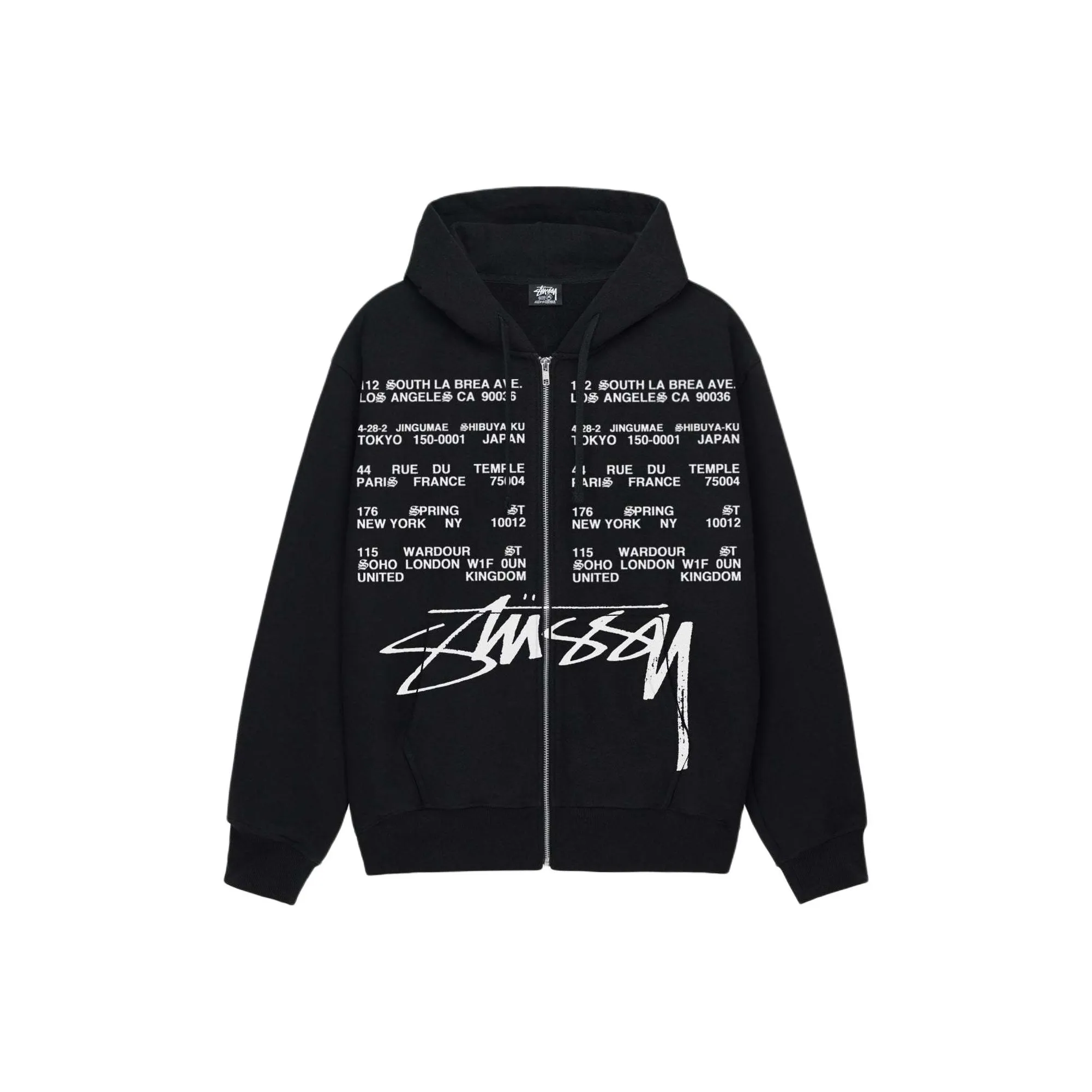 Stussy Locations Zip Hoodie