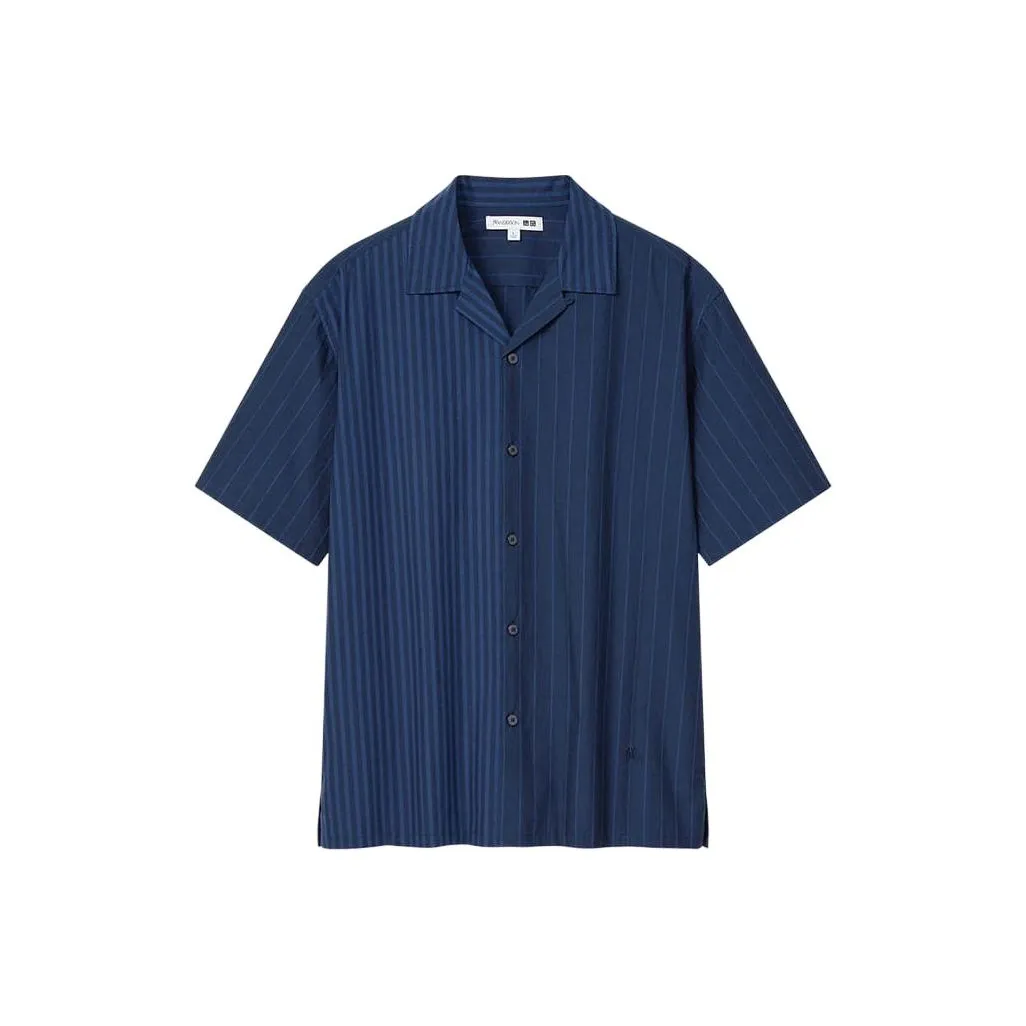 UNIQLO x JW Anderson Рубашка Мужская Темно-синяя