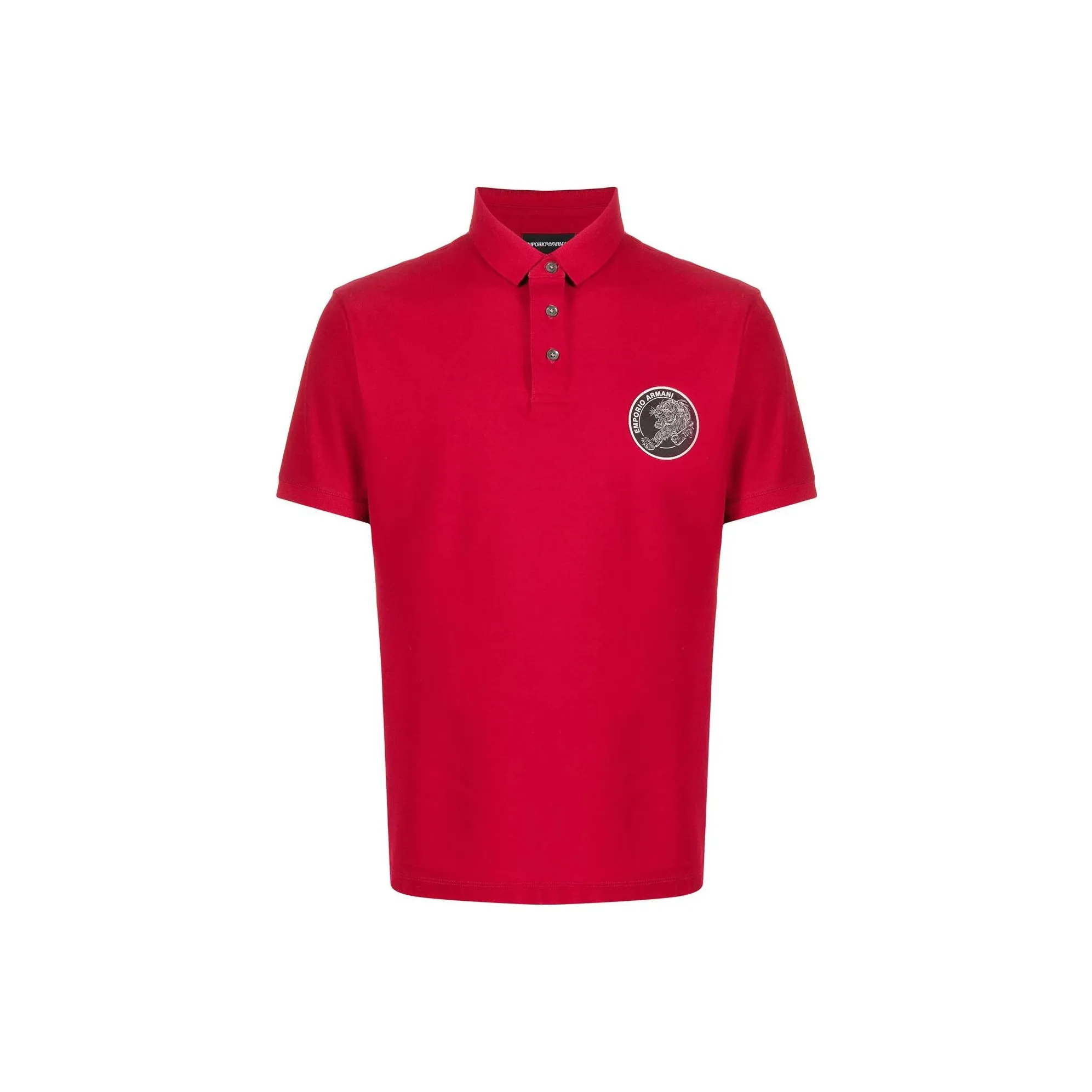 EMPORIO ARMANI SS22 Polo Shirt Men's Red