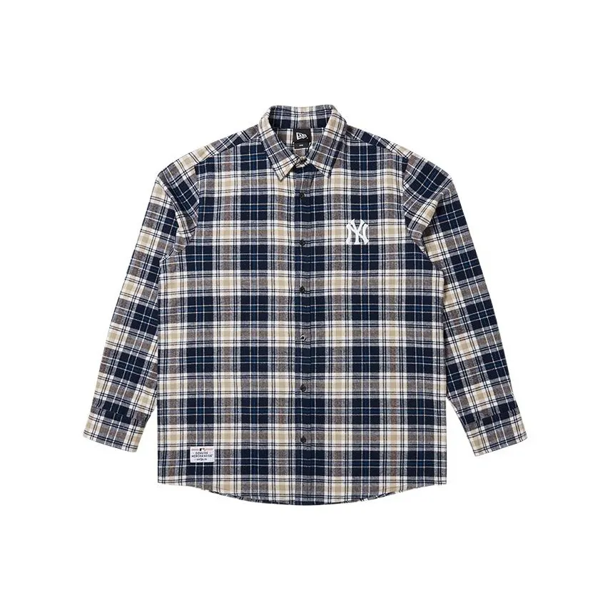 New Era Shirts Unisex Yellow Black Plaid