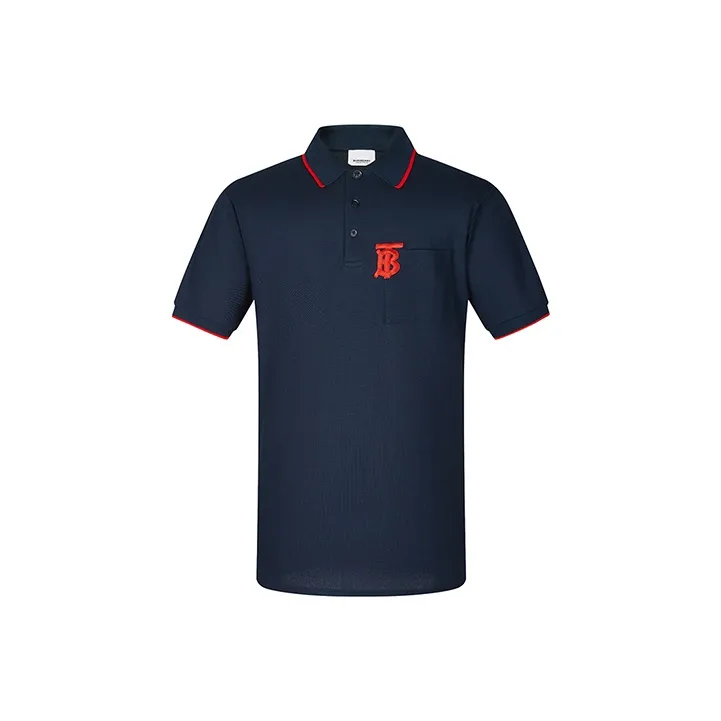 Burberry Polo Shirt Men's Marine Blue