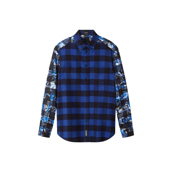 VERSACE Мужские Синие Рубашки