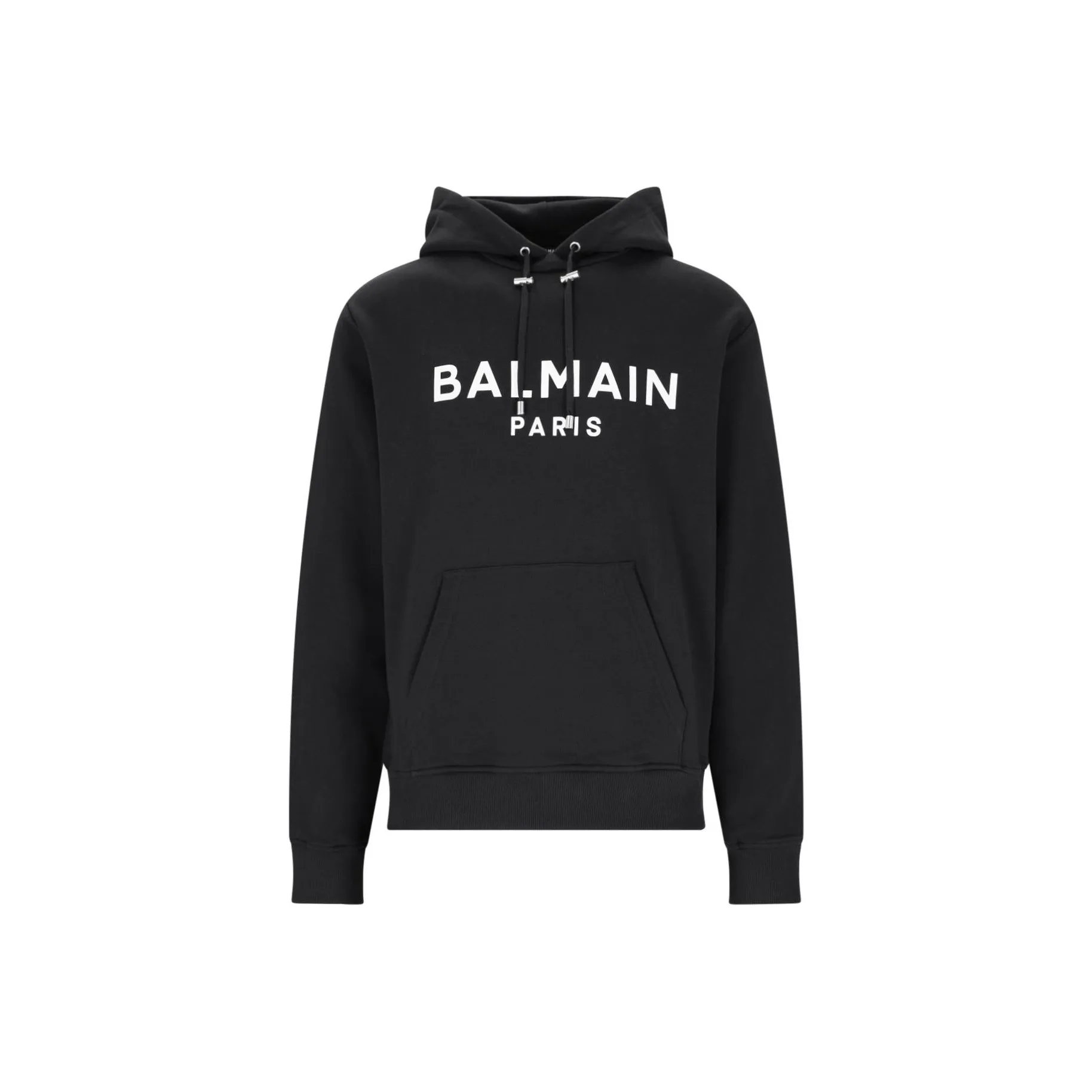 BALMAIN Logo Printed Drawstring Hoodie