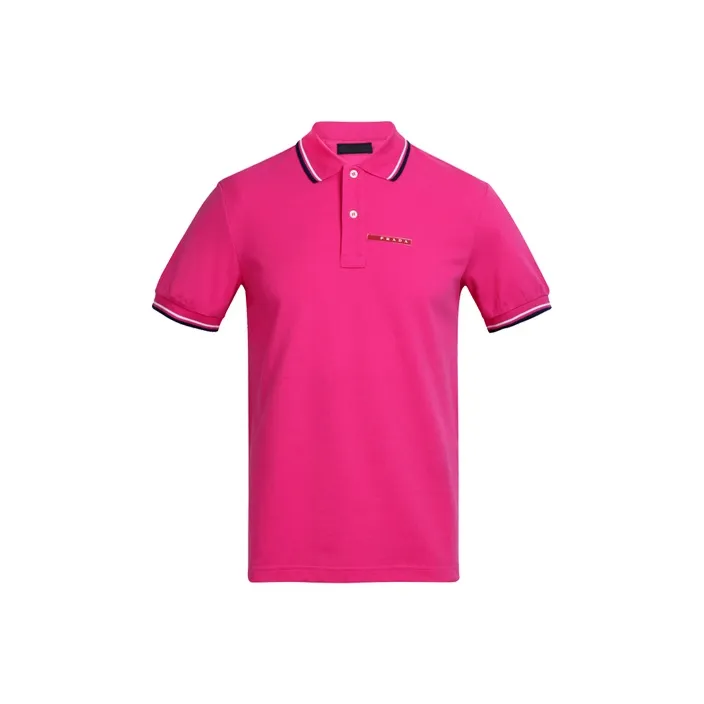 PRADA Поло Мужское Розовое Красное