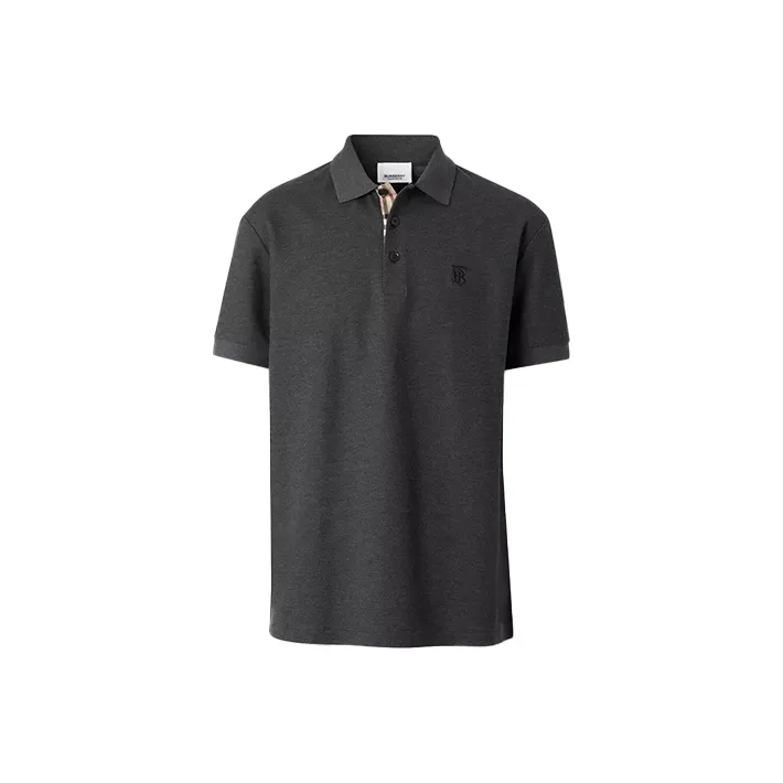 Burberry Polo Shirt Men's Carbon Heather Gray