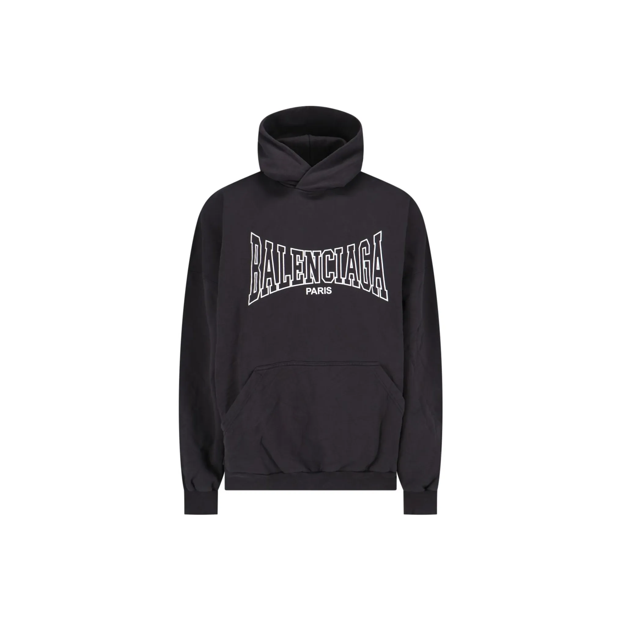 Balenciaga Paris Logo Printed Hoodie