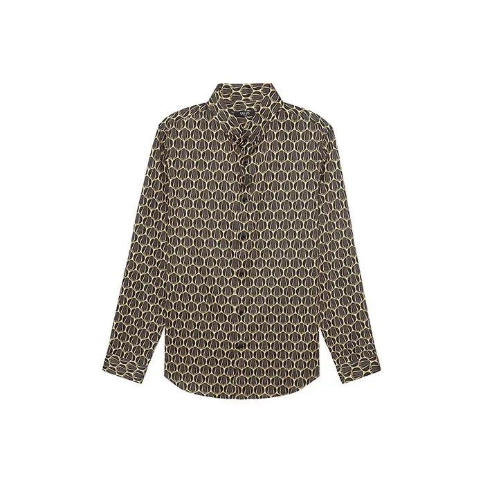 LIU·JO UOMO Черный Желтый Мужские Рубашки