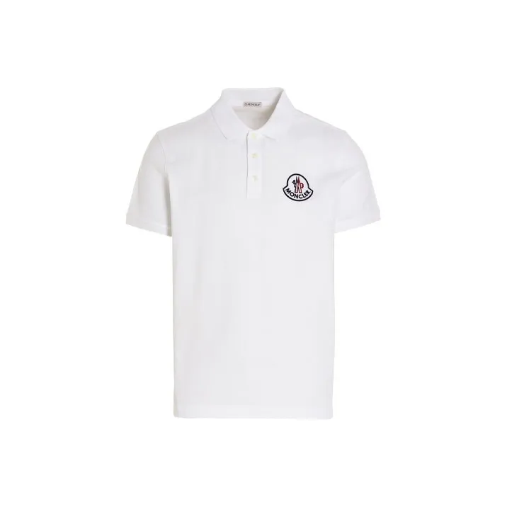 MONCLER SS22 Поло Мужское Белое