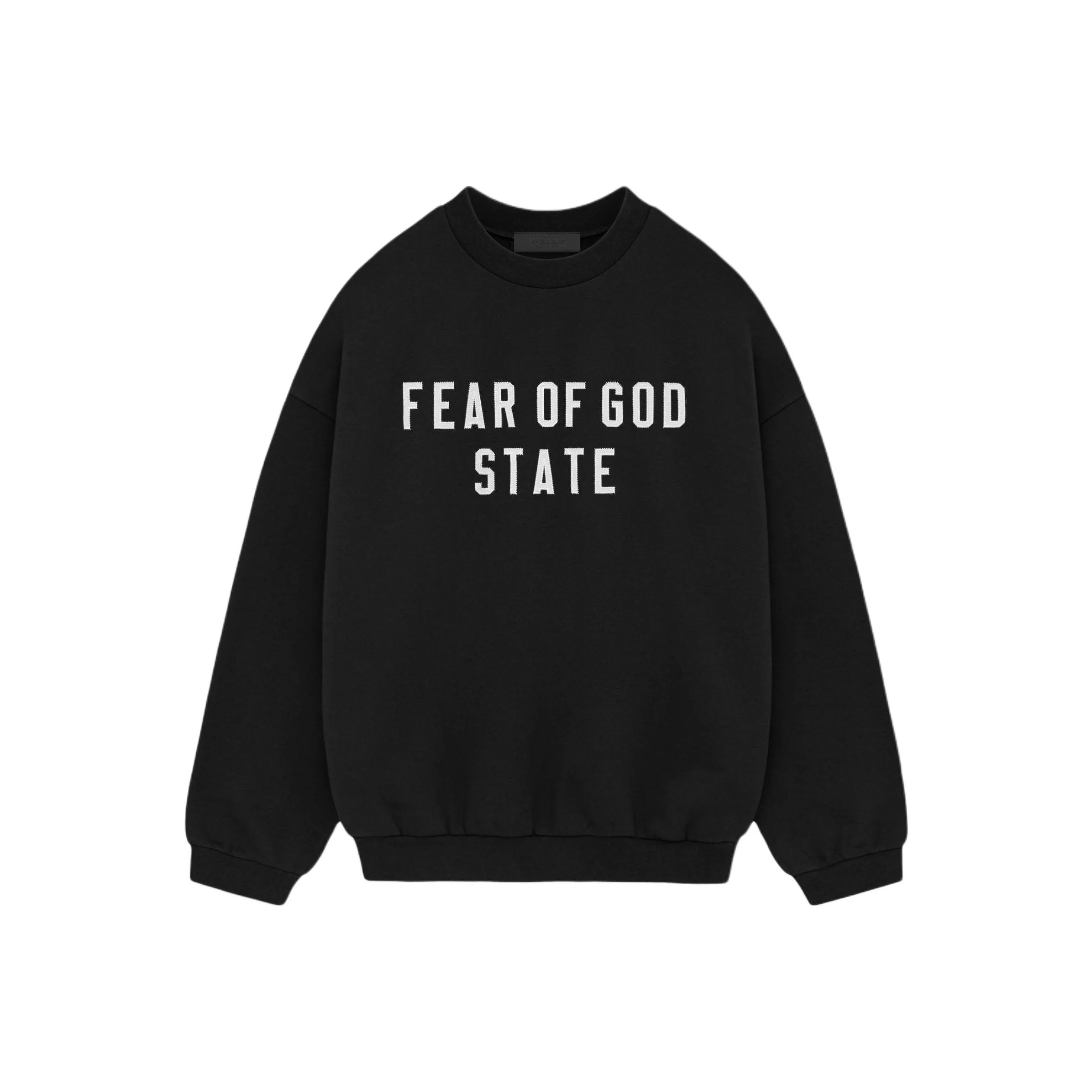 Fear Of God Essentials Heavy Fleece Свитшот Crewneck Мужской Obsidian Black