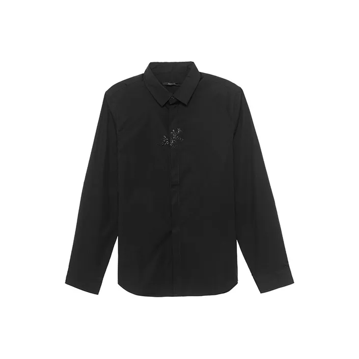 DAVID NAMAN Мужские черные рубашки