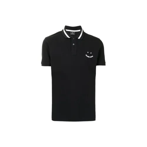 PS By Paul Smith PS Smile Черный Мужское Поло