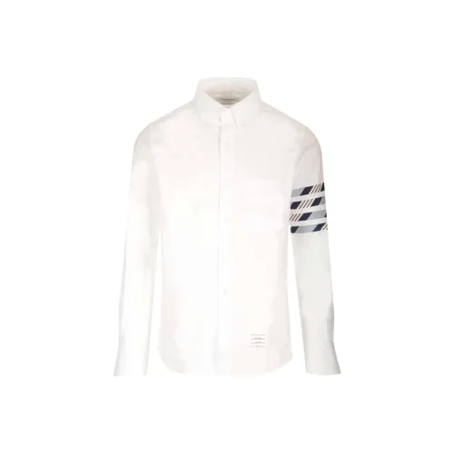 THOM BROWNE Белые Мужские Рубашки
